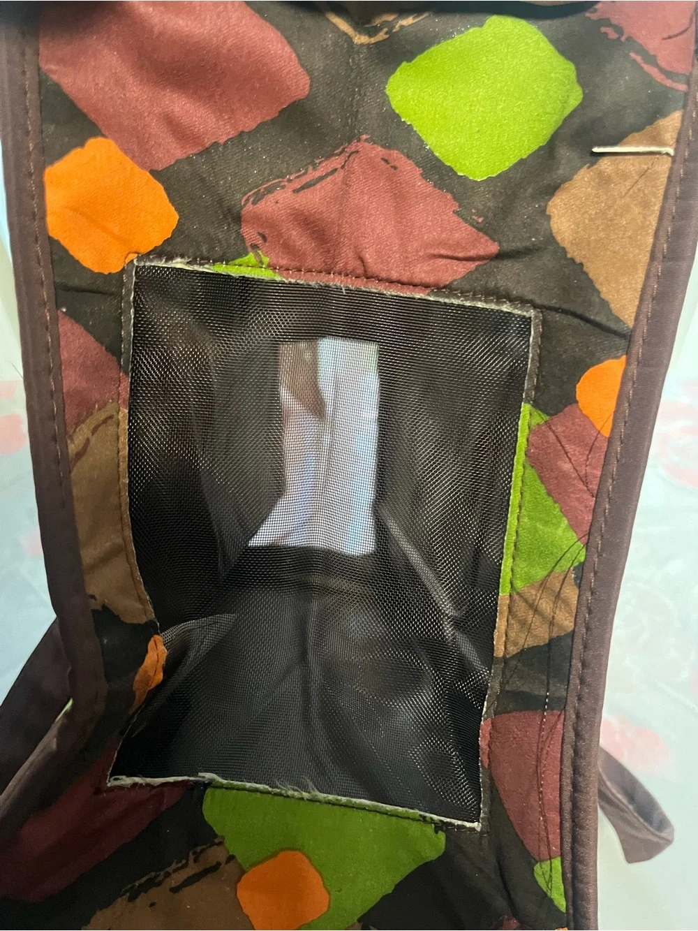 Whisker City Pet Carrier Tote - Multicolor Diamond Print